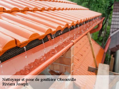 Nettoyage et pose de gouttière  obsonville-77890 Arnaud Couverture l'habitat et le confort 
