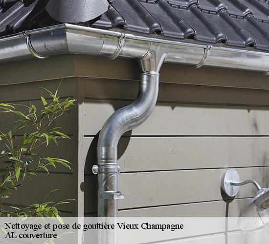 Nettoyage et pose de gouttière  vieux-champagne-77370 AL couverture