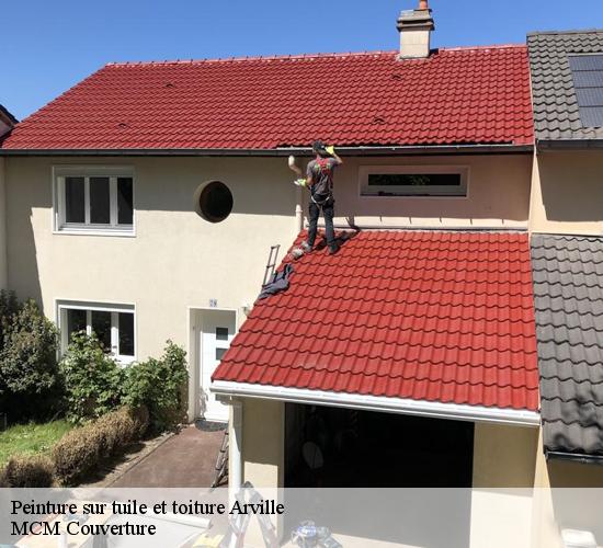 Peinture sur tuile et toiture arville-77890 MCM Couverture