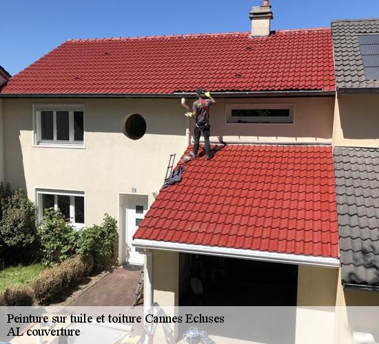 Peinture sur tuile et toiture  cannes-ecluses-77130 AL couverture