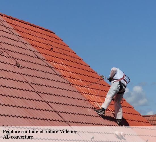 Peinture sur tuile et toiture  villenoy-77124 AL couverture