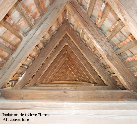 Isolation de toiture  herme-77114 AL couverture
