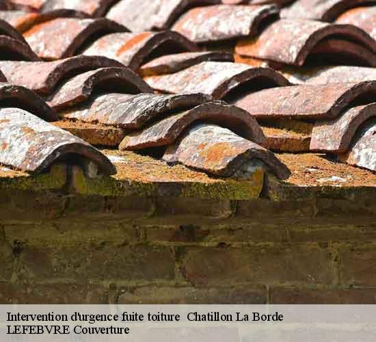 Intervention d'urgence fuite toiture chatillon-la-borde-77820 LEFEBVRE Couverture