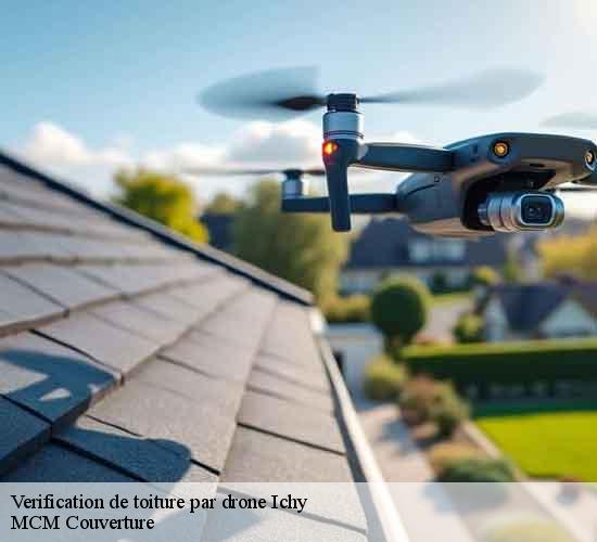 Verification de toiture par drone  ichy-77890 MCM Couverture