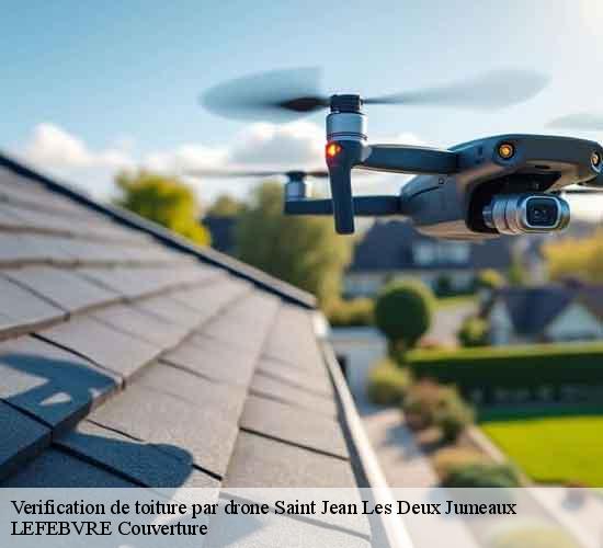 Verification de toiture par drone saint-jean-les-deux-jumeaux-77660 LEFEBVRE Couverture